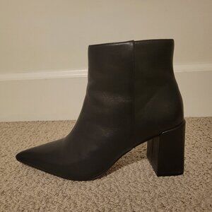 Vince Camuto Leather Pointed Toe Ankle Boots